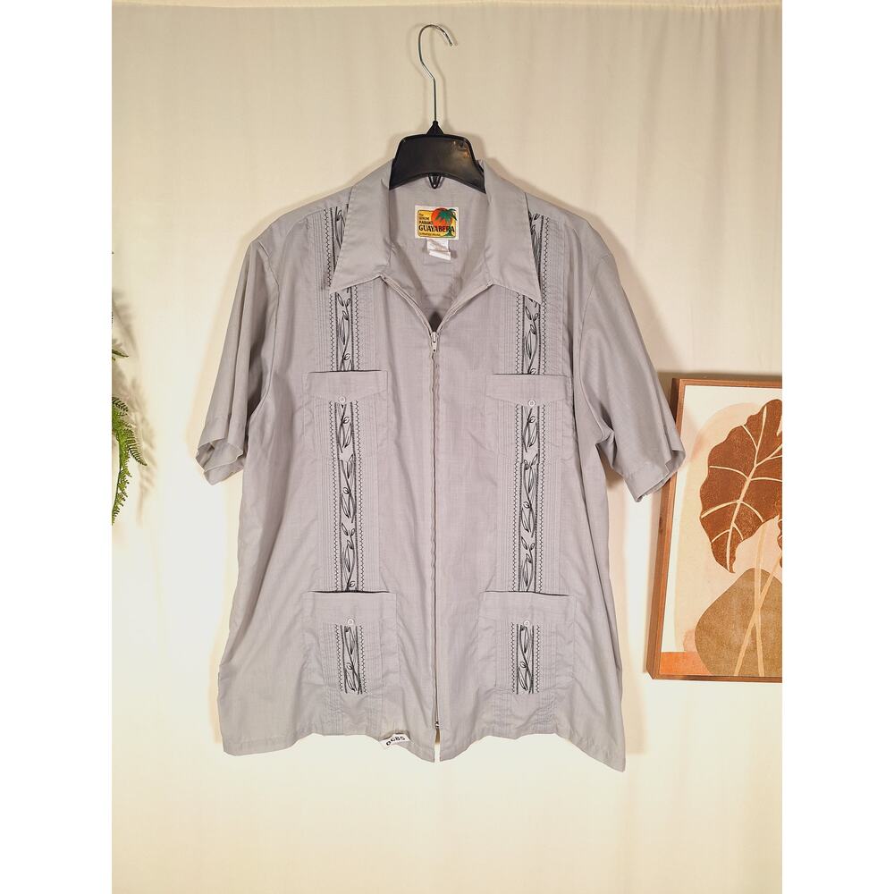 The Genuine Haband Guayabera Men's Button-Down Short-Sleeved Shirt